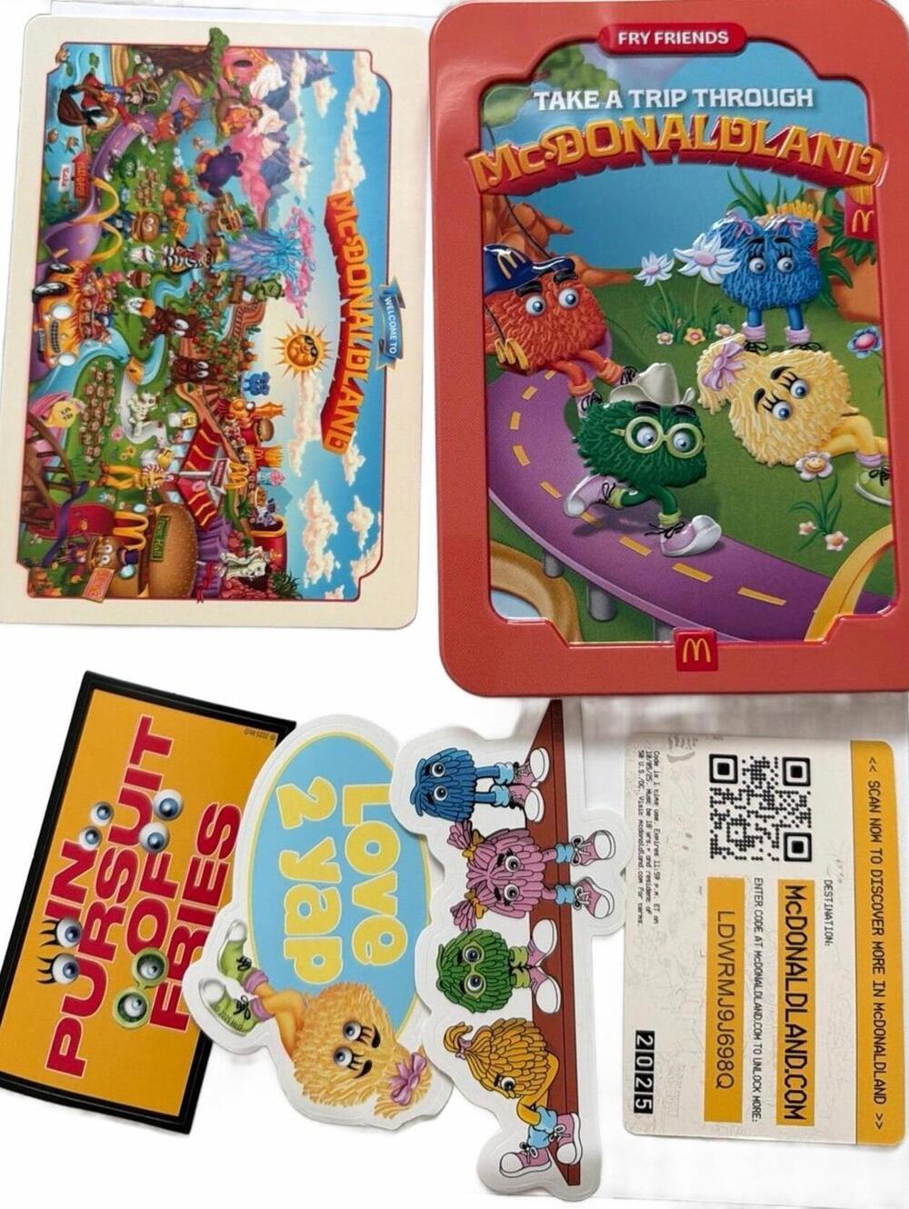 McDonald's Fry Friends McDonaldland Collectible Card Set